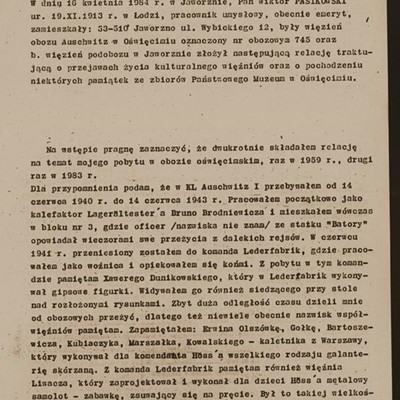 Relacja Wiktora Pasikowskiego 1/3