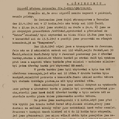 Oświadczenie Frantiska Zemana 1/2