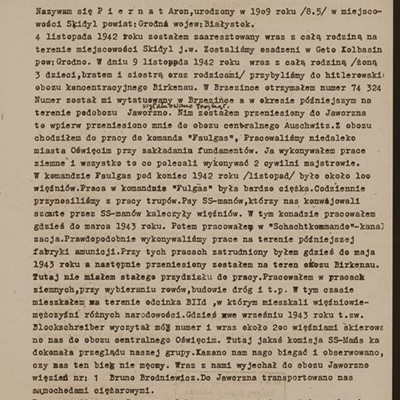 Oświadczenie Arona Piernata 1/4