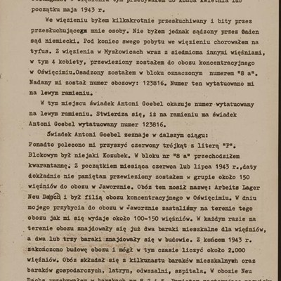 Protokół przesłuchania Antoniego Goebl 4/7