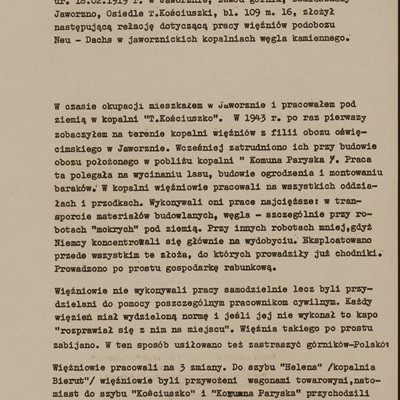 Relacja Tadeusza Borowca 1/8