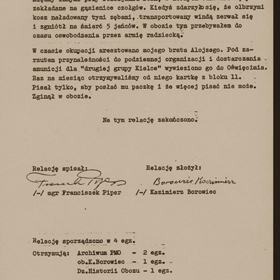 Relacja Tadeusza Borowca 8/8