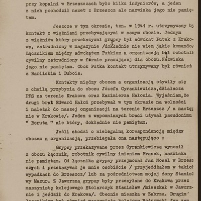 Oświadczenie Franciszka Mazura 2/4