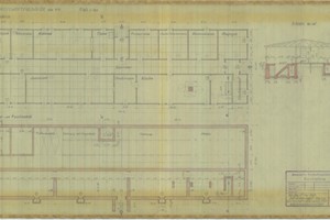 Kuchnia i pomieszczenia gospodarcze w koszarach SS.