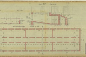 Plan fundamentów obozowego szpitala